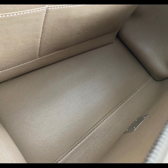 CELINE Taupe Medium Trapeze Bag - Picture 10 of 12
